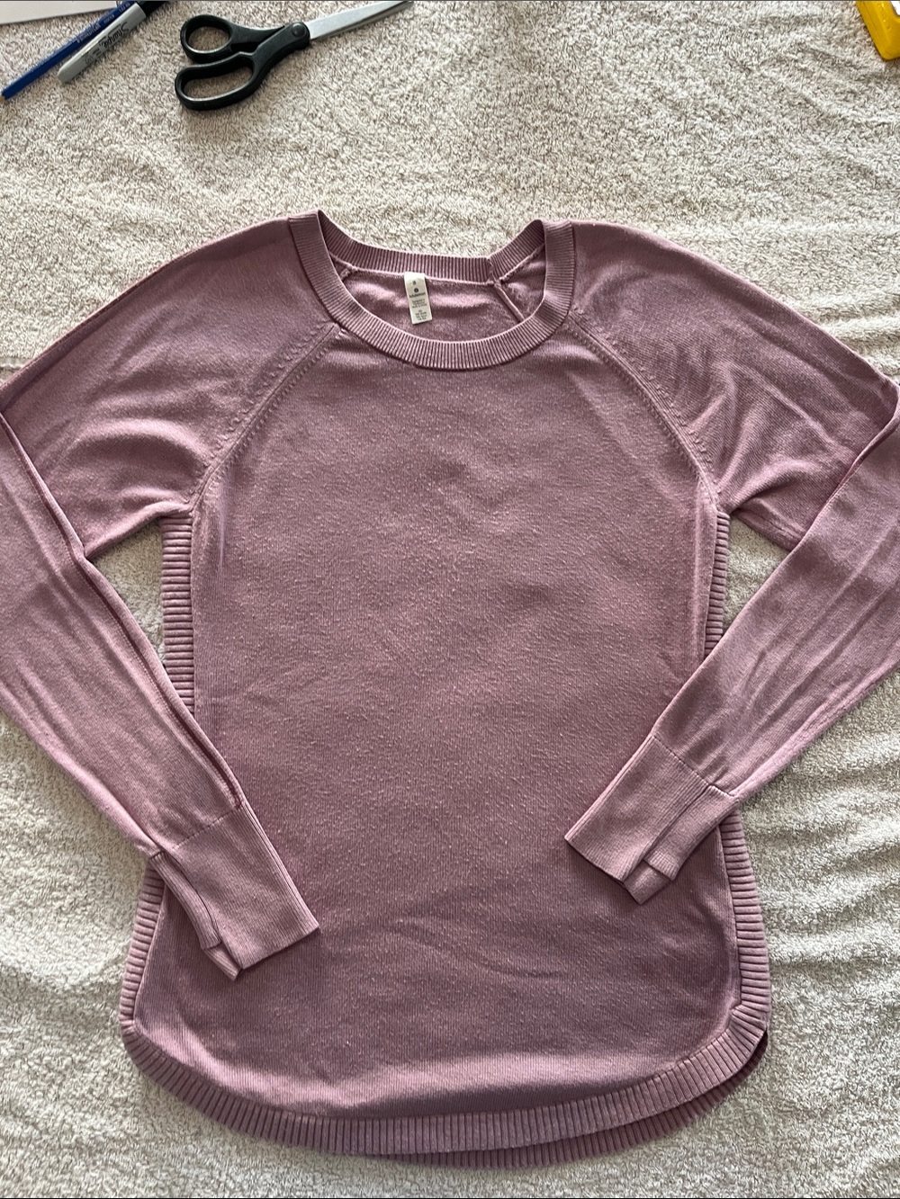 Lululemon Modal-Silk Blend Crewneck Pullover-Size 8